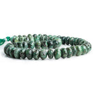 Emerald Faceted Rondelle Beads 16 inch 55 pieces - The Bead Traders