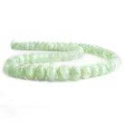 Emerald Plain Rondelle Beads 18 inch 74 pieces - The Bead Traders