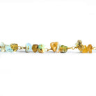 Ethiopian Opal Chip Trios Gold Chain by the Foot 69 pieces - The Bead Traders