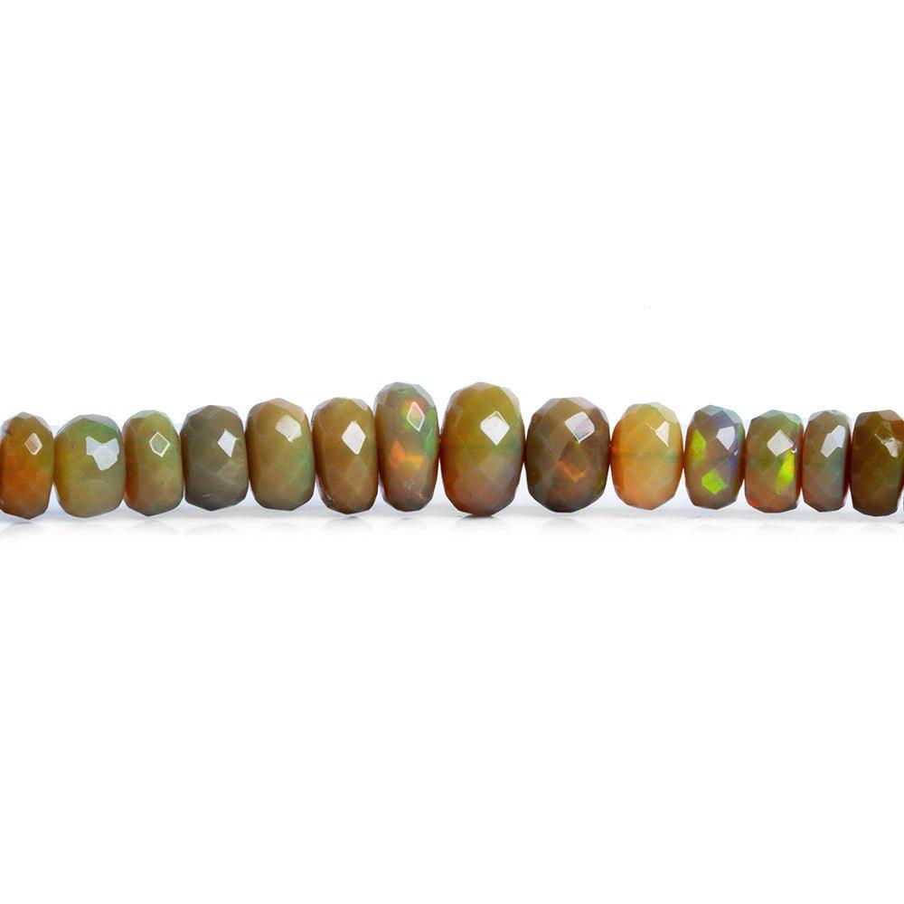 Ethiopian Opal Faceted Rondelle Beads 16 inch 145 pieces - The Bead Traders