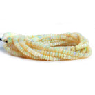 Ethiopian Opal Faceted Rondelle Beads 16 inch 155 pieces - The Bead Traders