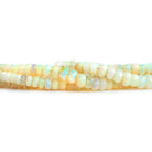 Ethiopian Opal Faceted Rondelle Beads 16 inch 155 pieces - The Bead Traders