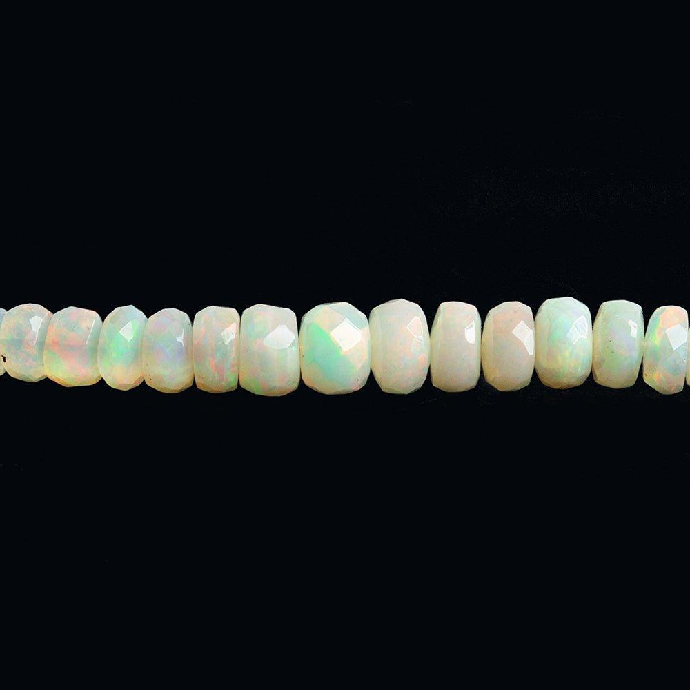 Ethiopian Opal Faceted Rondelle Beads 18 inch 135 pieces - The Bead Traders