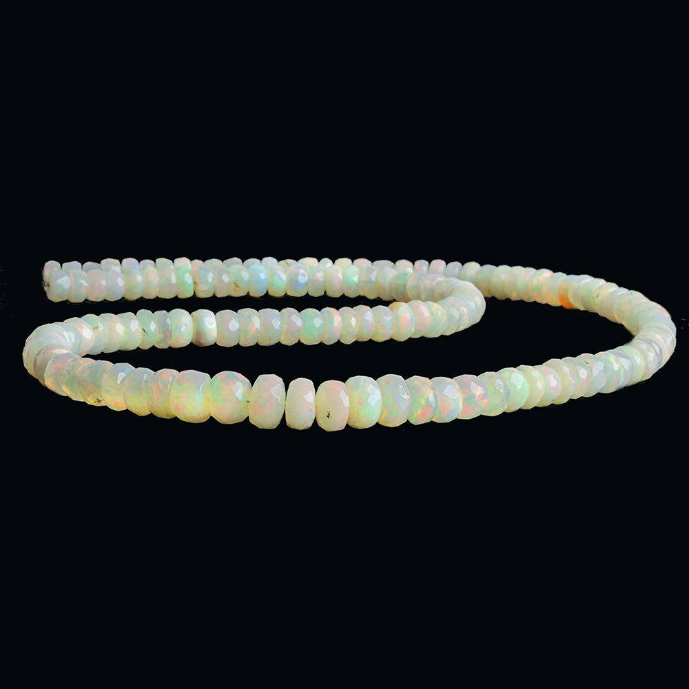Ethiopian Opal Faceted Rondelle Beads 18 inch 135 pieces - The Bead Traders