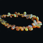 Ethiopian Opal Plain Pear Beads 7 inch 55 pieces - The Bead Traders