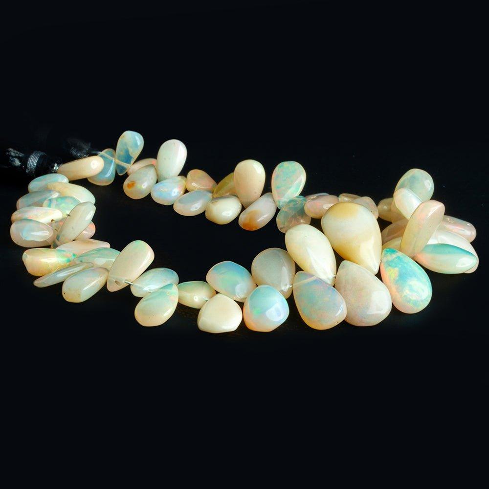 Ethiopian Opal Plain Pear Beads 8 inch 53 pieces - The Bead Traders