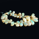 Ethiopian Opal Plain Pear Beads 8 inch 53 pieces - The Bead Traders