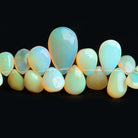 Ethiopian Opal Plain Pear Beads 8 inch 53 pieces - The Bead Traders