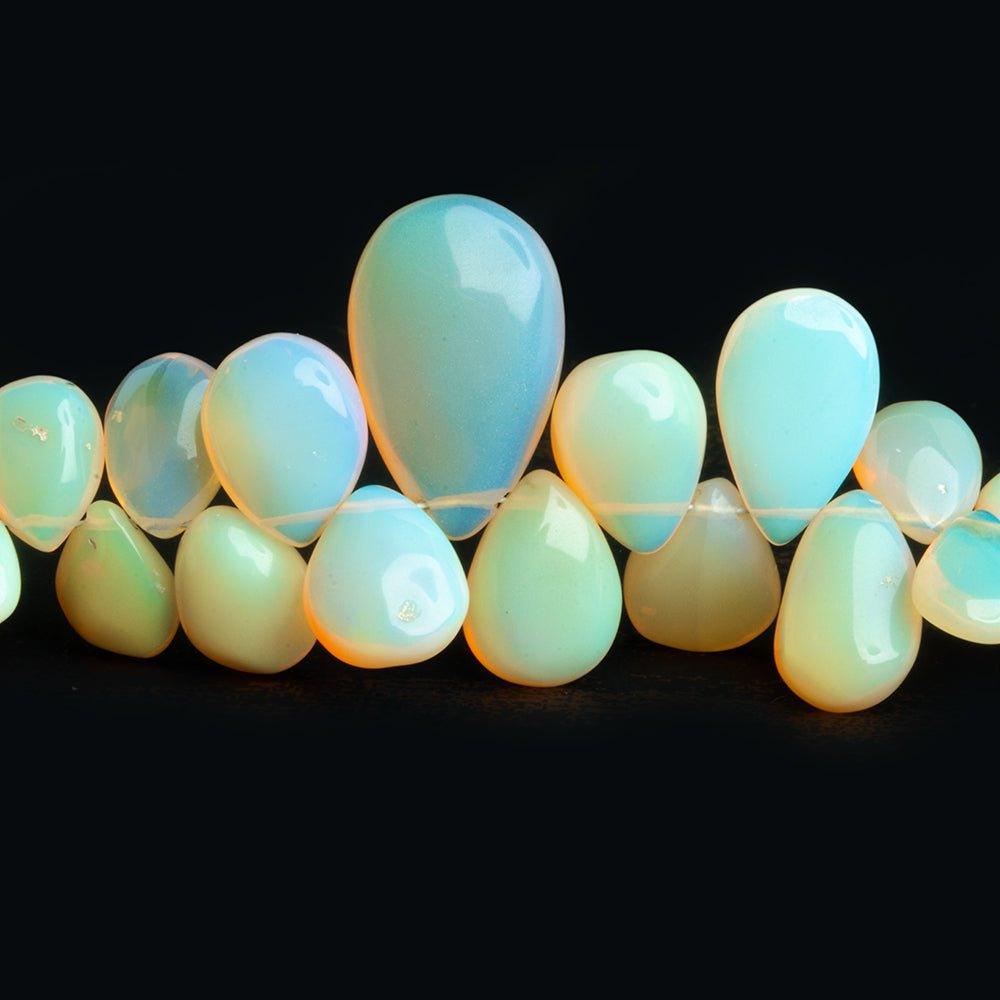 Ethiopian Opal Plain Pear Beads 8 inch 53 pieces - The Bead Traders