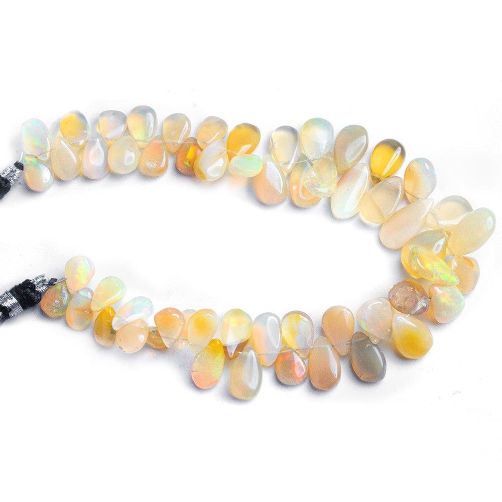 Ethiopian Opal Plain Pear Beads 8 inch 55 pieces - The Bead Traders