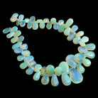 Ethiopian Opal Plain Pear Beads 8 inch 58 pieces - The Bead Traders