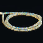 Ethiopian Opal Plain Rondelle Beads 15 inch 170 pieces - The Bead Traders