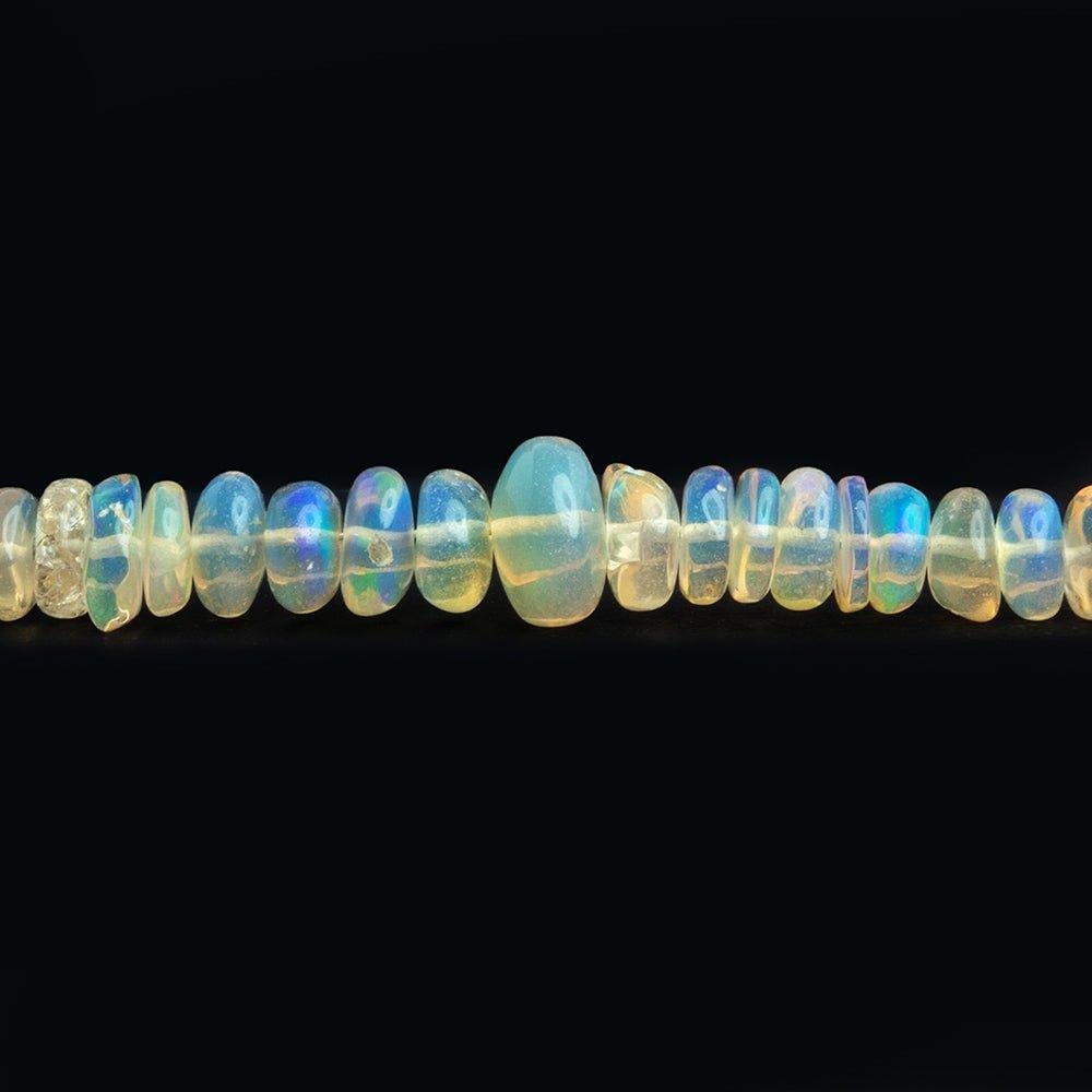 Ethiopian Opal Plain Rondelle Beads 15 inch 170 pieces - The Bead Traders