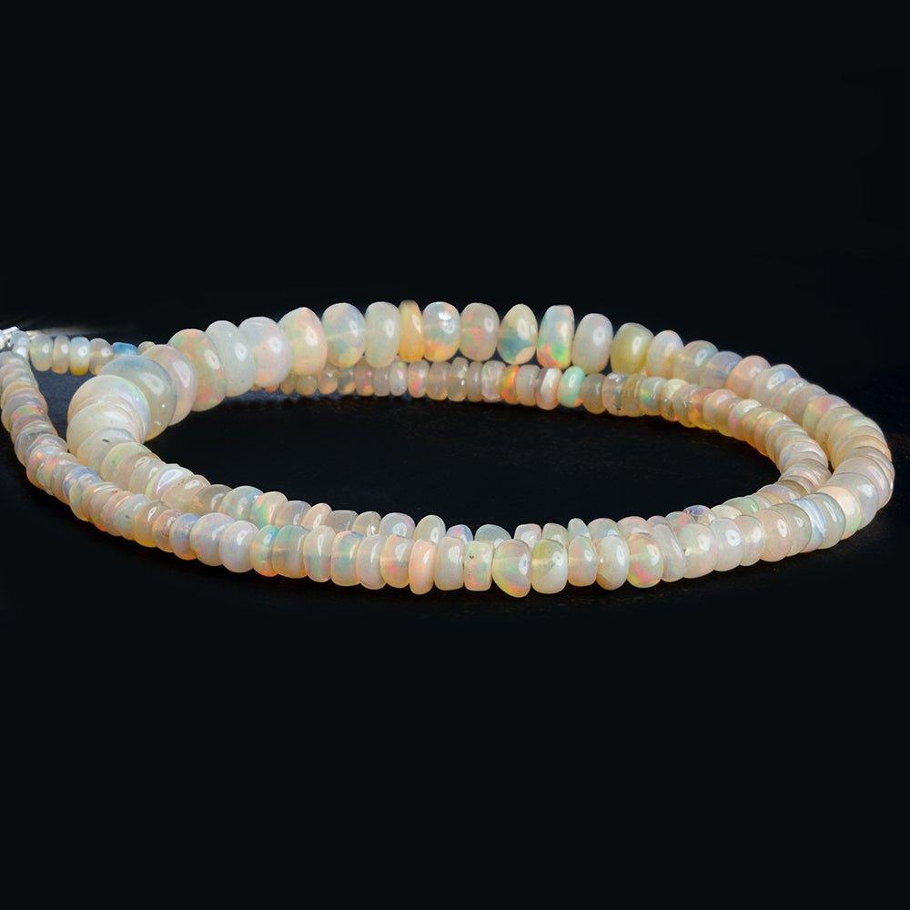 Ethiopian Opal Plain Rondelle Beads 16 inch 160 pieces - The Bead Traders