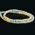Ethiopian Opal Plain Rondelle Beads 16 inch 160 pieces - The Bead Traders