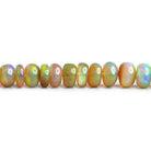 Ethiopian Opal Plain Rondelle Beads 18 inch 145 pieces - The Bead Traders