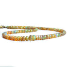 Ethiopian Opal Plain Rondelle Beads 18 inch 145 pieces - The Bead Traders