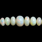Ethiopian Opal Plain Rondelle Beads 18 inch 80 pieces - The Bead Traders