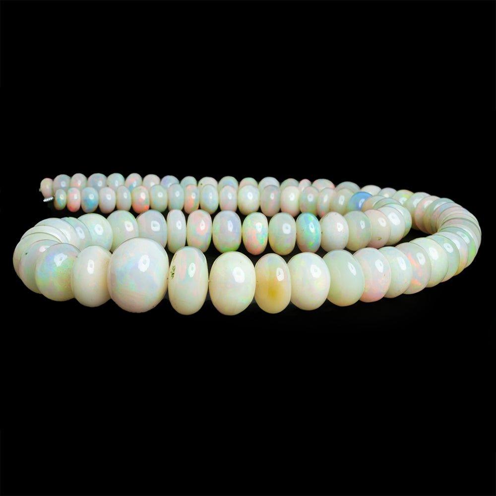 Ethiopian Opal Plain Rondelle Beads 18 inch 80 pieces - The Bead Traders