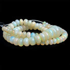 Ethiopian Opal Plain Rondelle Beads 18 inch 95 pieces - The Bead Traders