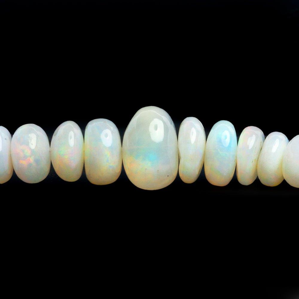 Ethiopian Opal Plain Rondelle Beads 18 inch 95 pieces - The Bead Traders