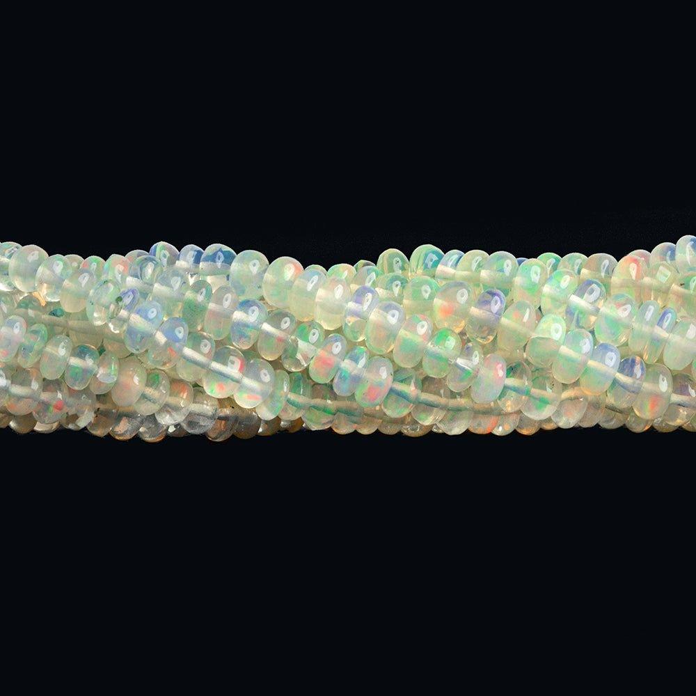 Ethiopian Opal Plain Rondelle Beads 19 inch 220 pieces - The Bead Traders