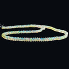 Ethiopian Opal Plain Rondelle Beads 19 inch 220 pieces - The Bead Traders