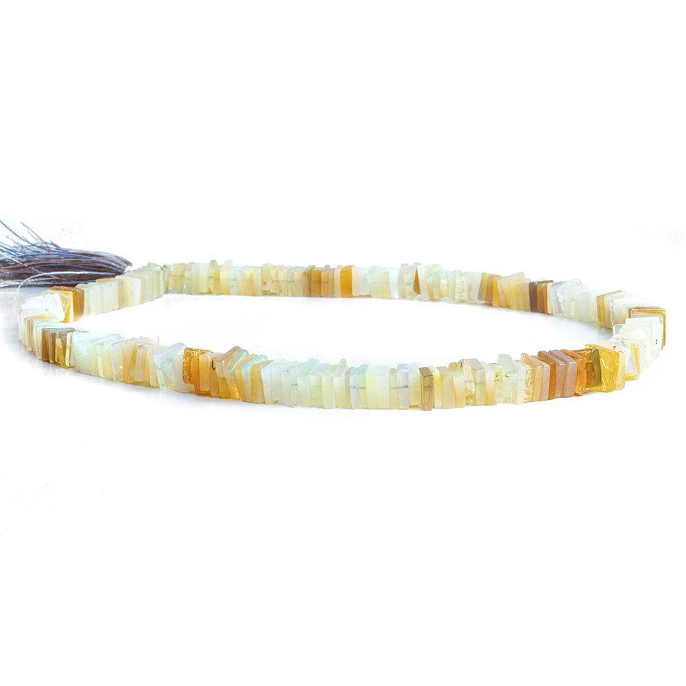 Ethiopian Opal Plain Square Heishi Beads 16 inch 190 pieces - The Bead Traders