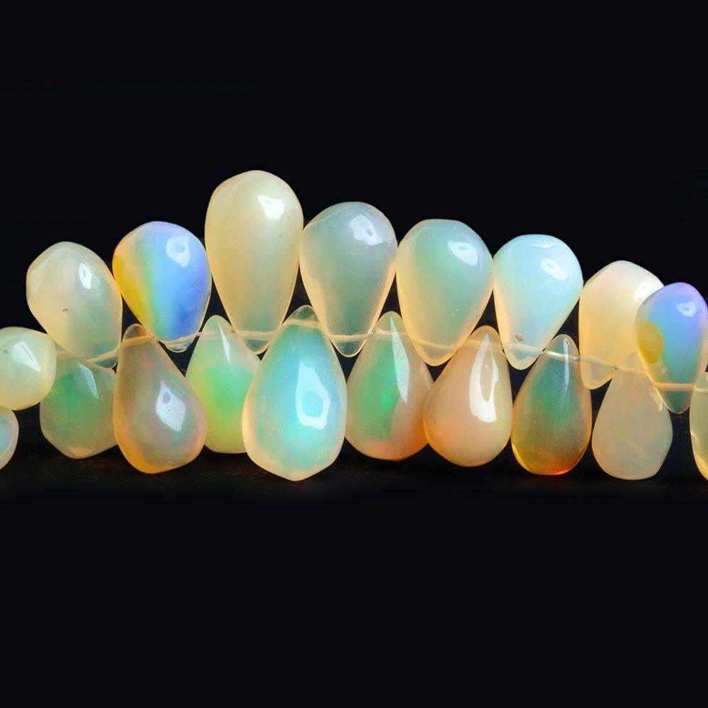 Ethiopian Opal Plain Teardrop Beads 8 inch 65 pieces - The Bead Traders