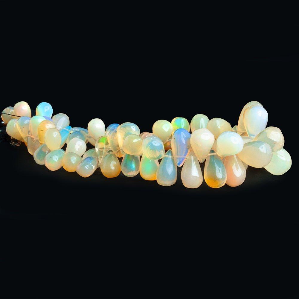 Ethiopian Opal Plain Teardrop Beads 8 inch 65 pieces - The Bead Traders