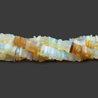 Ethiopian Opal Square Heishi Beads 16 inch 220 pieces - The Bead Traders