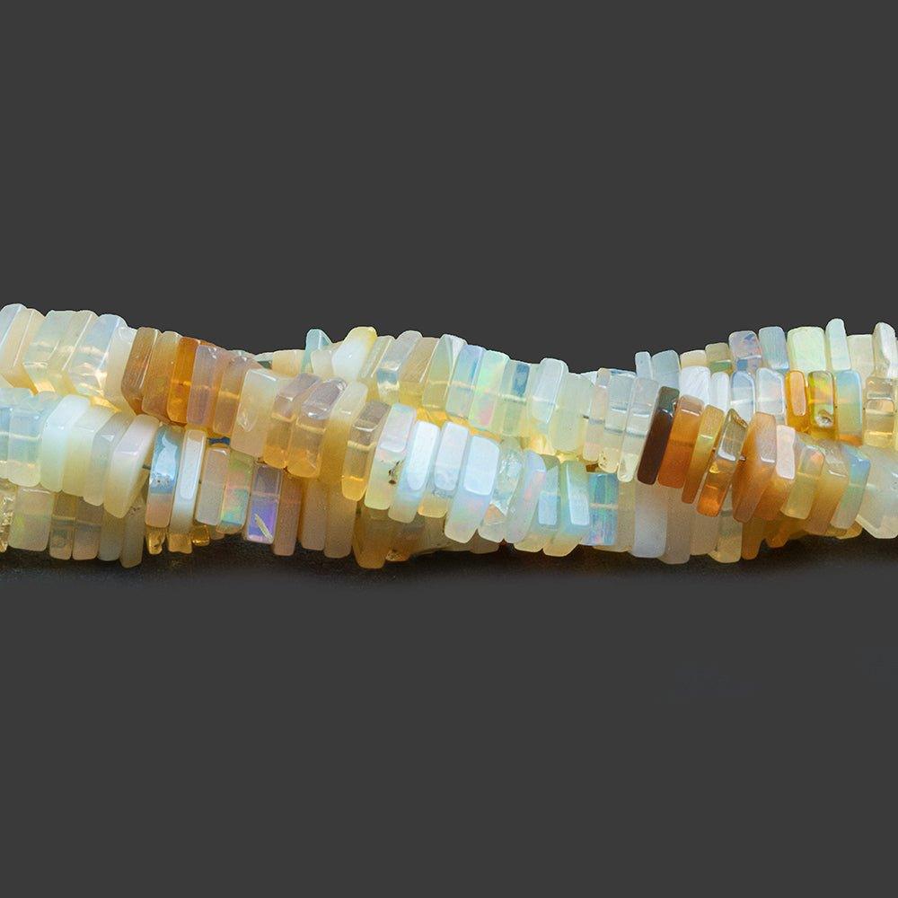Ethiopian Opal Square Heishi Beads 16 inch 220 pieces - The Bead Traders