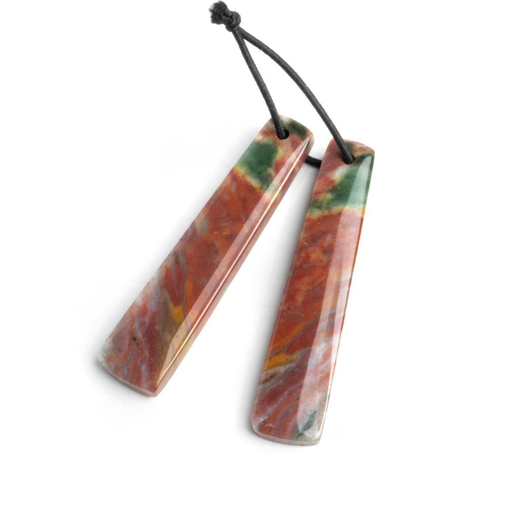Fancy Jasper Matched Pendants Set of 2 - The Bead Traders