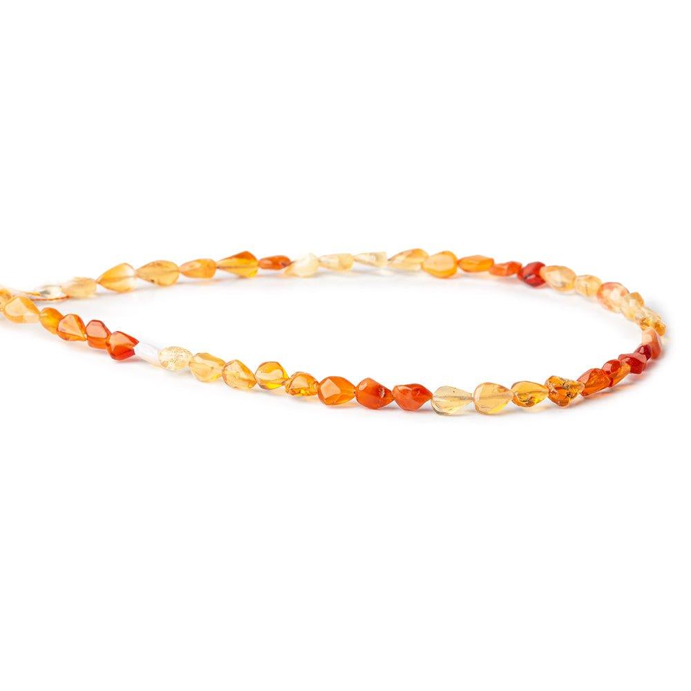 Fire Opal Beads Plain 4-5mm Pears - The Bead Traders