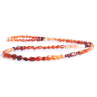 Fire Opal Plain Nugget Beads 18 inch 105 pieces - The Bead Traders