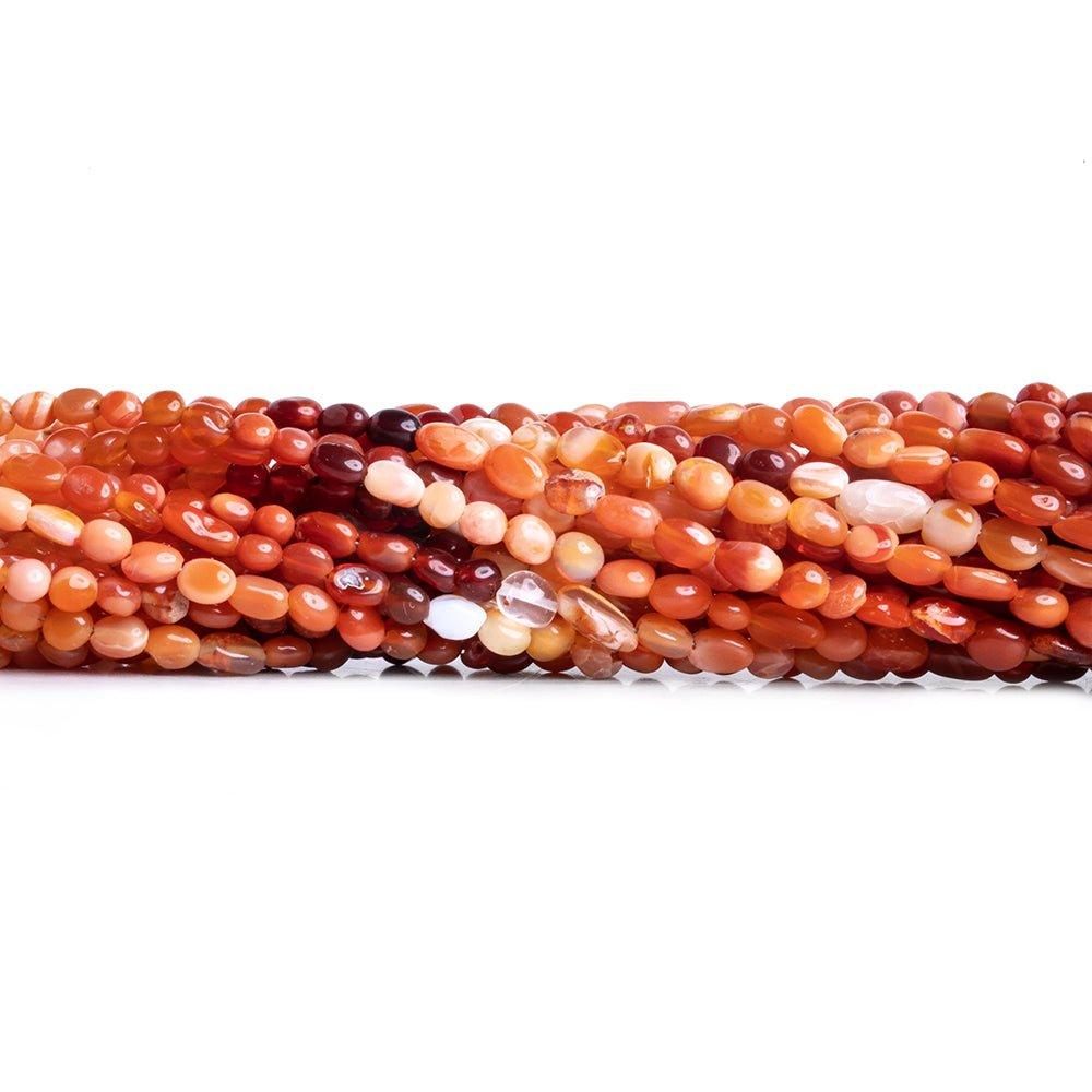 Fire Opal Plain Nugget Beads 18 inch 105 pieces - The Bead Traders