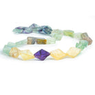 Fluorite Plain Kite Beads 13 inch 30 pieces - The Bead Traders