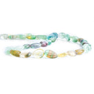 Fluorite Plain Pear Beads 14 inch 35 pieces - The Bead Traders