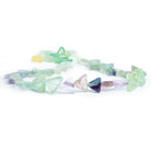 Fluorite Plain Triangle Beads 13 inch 45 pieces - The Bead Traders