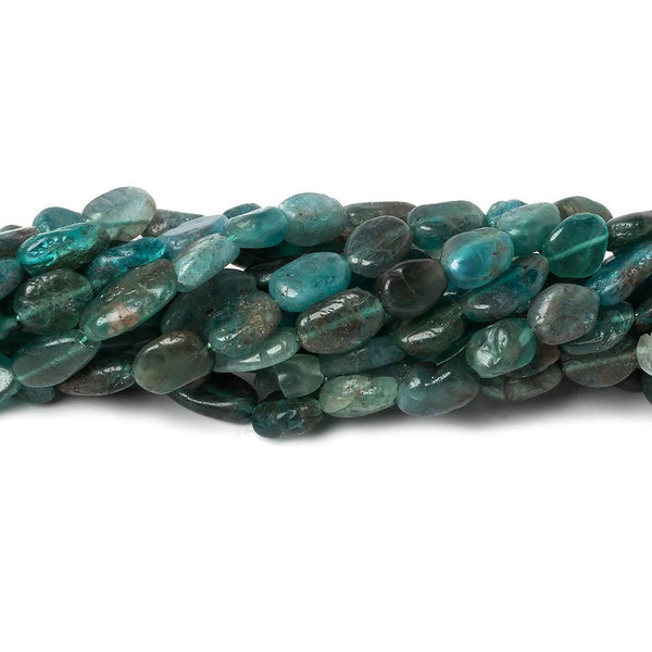 8x5mm Matte Multi Tonal Apatite Plain Nuggets 13 inch 46 beads