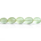 Frosted Prasiolite Plain Nugget Beads 8 inch 17 pieces - The Bead Traders