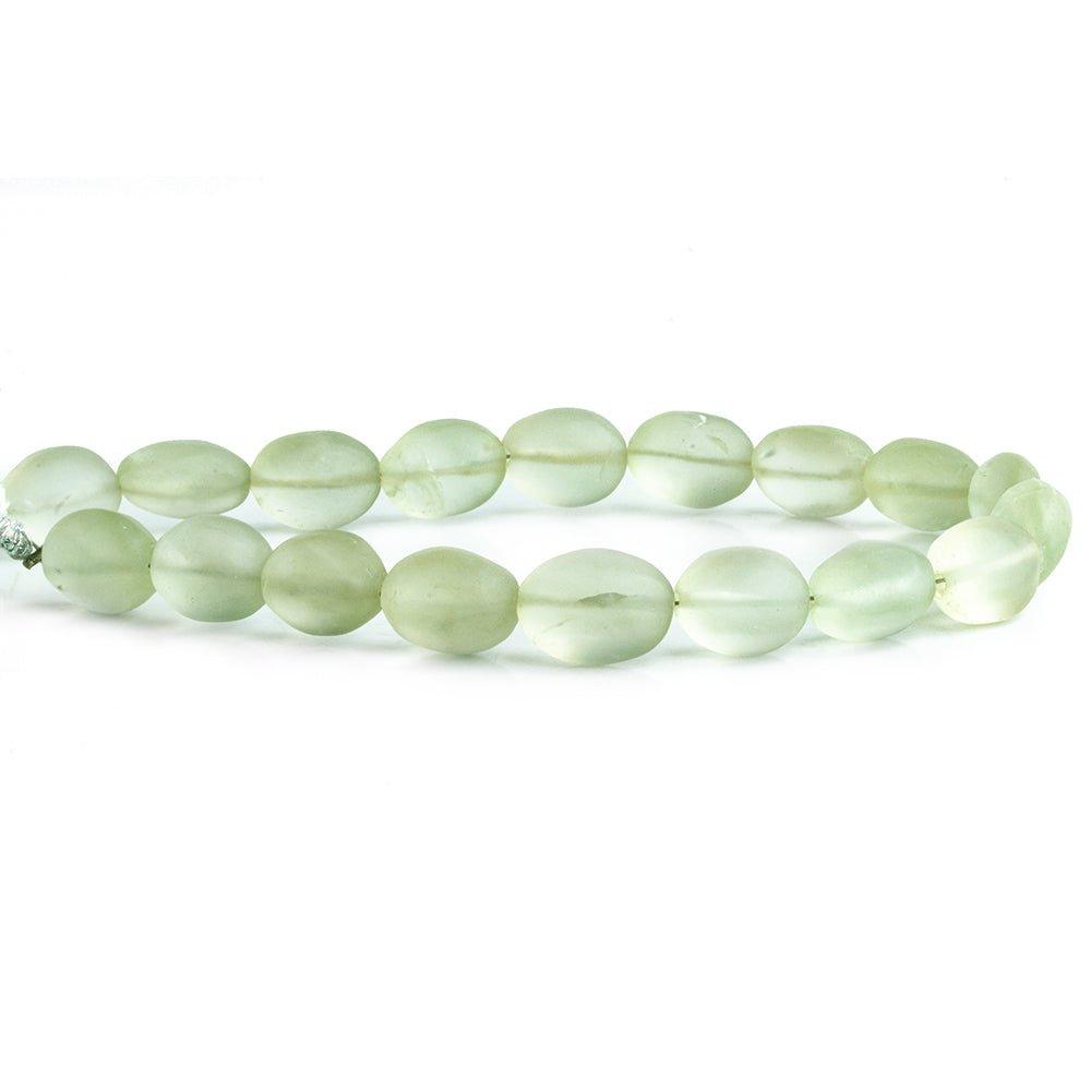 Frosted Prasiolite Plain Nugget Beads 8 inch 17 pieces - The Bead Traders