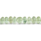 Frosted Prasiolite Plain Rondelle Beads 8 inch 34 pieces - The Bead Traders