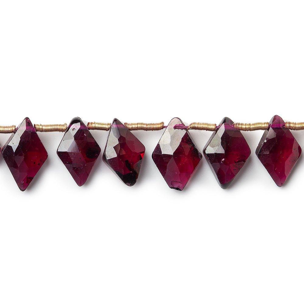 Garnet Beads Top Drilled 9x6mm Kite, 39 pieces - The Bead Traders