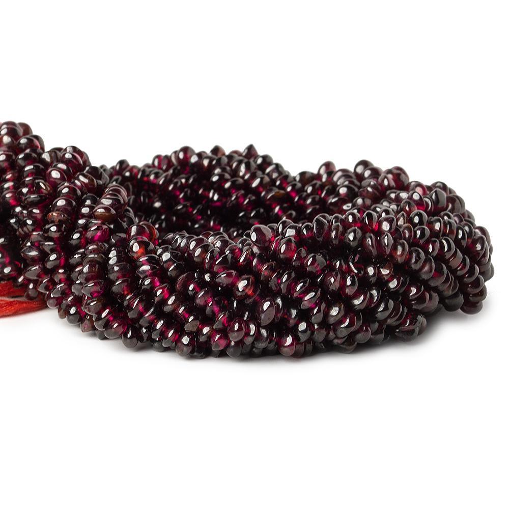 Garnet center drilled Plain Nuggets 13 inch 130 beads - The Bead Traders