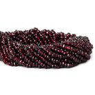 Garnet center drilled Plain Nuggets 13 inch 145 beads - The Bead Traders