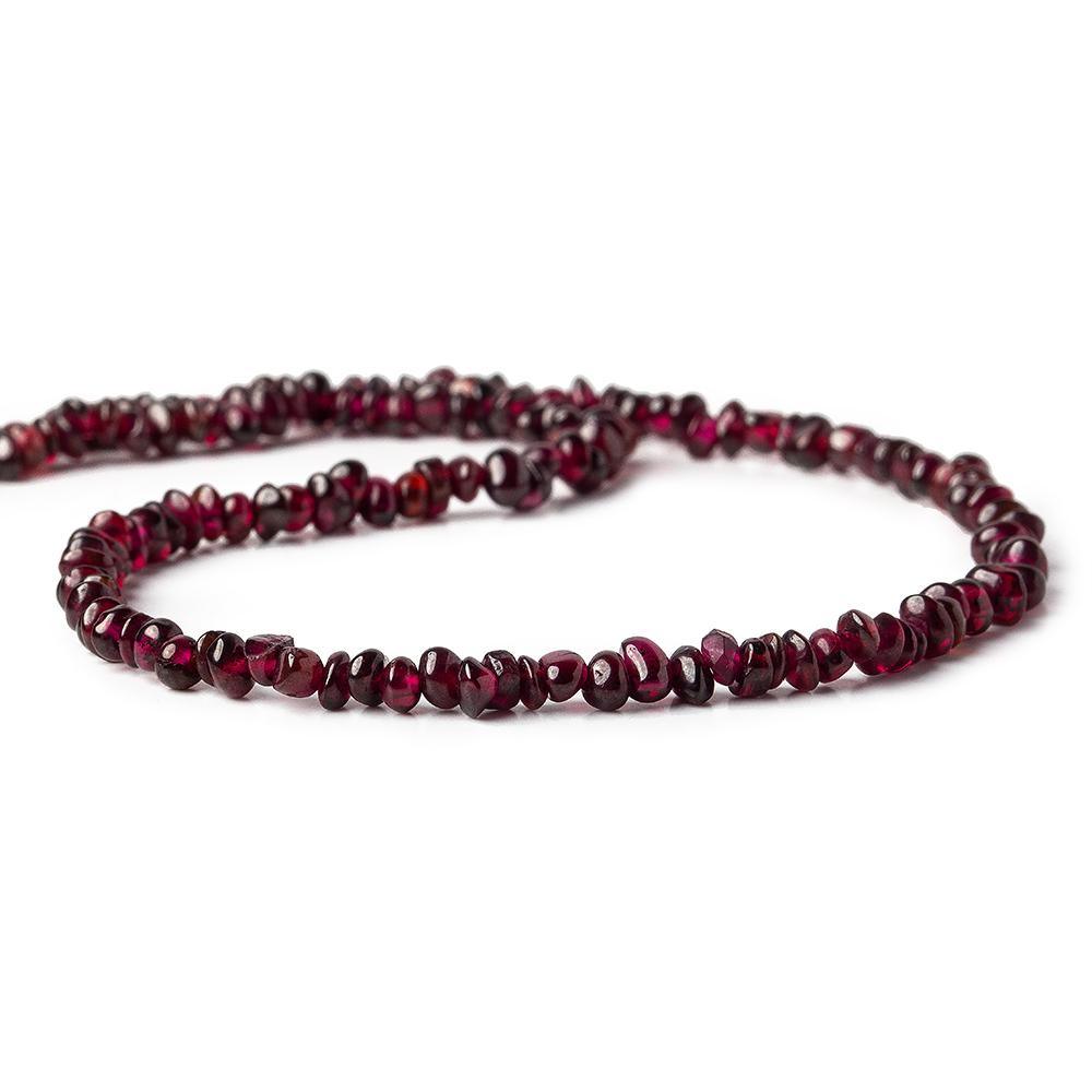 Garnet center drilled Plain Nuggets 13 inch 145 beads - The Bead Traders