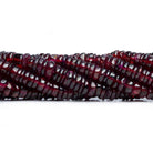 Garnet Plain Heishi Beads 12 inch 145 pieces - The Bead Traders