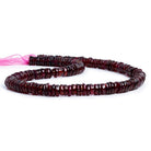 Garnet Plain Heishi Beads 12 inch 145 pieces - The Bead Traders