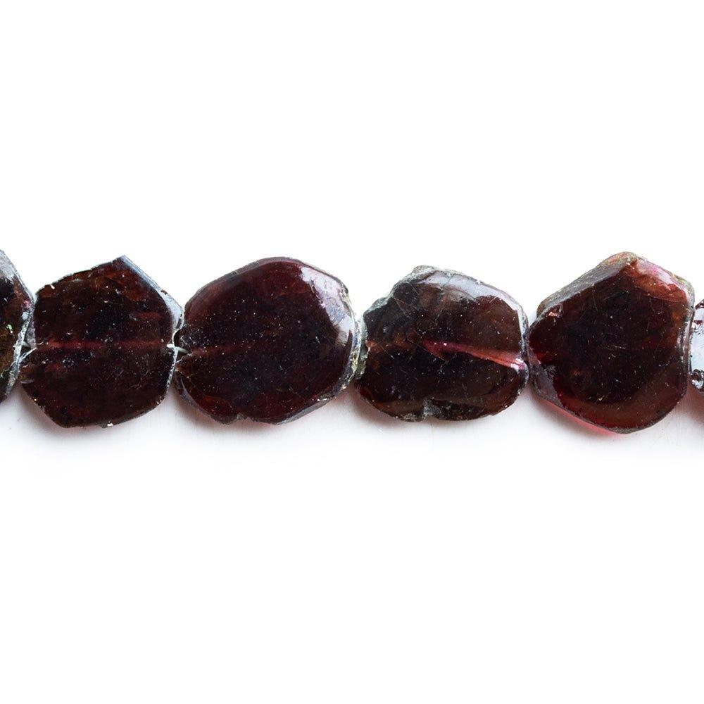 Garnet Slice Beads 6 inch 12 pieces - The Bead Traders